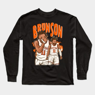 Jalen Brunson Cartoon Long Sleeve T-Shirt